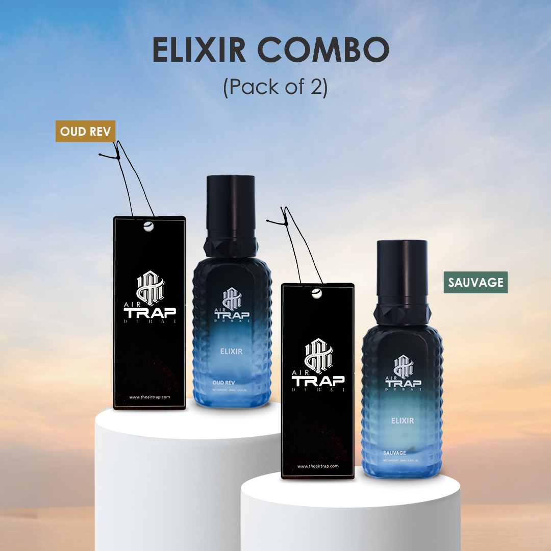 ELIXIR ポスター 2枚セット りくりゅう Elixir Car Perfume Combo (Pack of 2) | Elixir Oud Rev and Sauvage